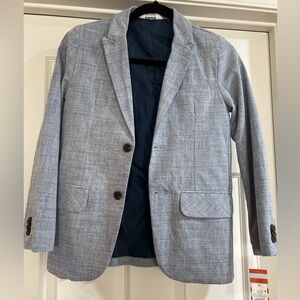 Cat & Jack Kids Boys Light Blue and White Blazer